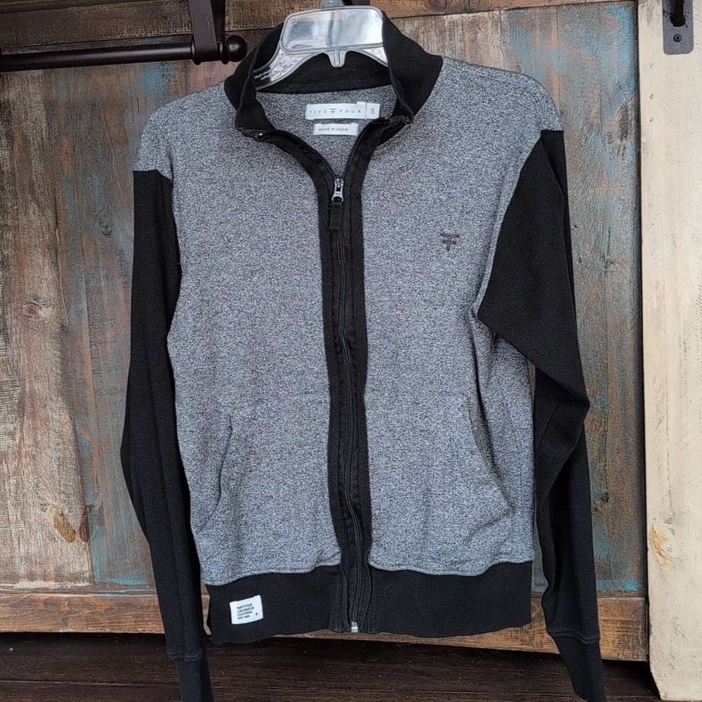 Five Four Gray & Black Full Zip Lightweight Jacket w/ Pockets - Women's Small